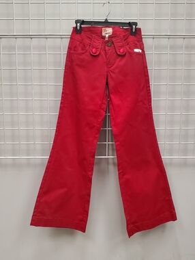 Wide Leg Girls' Red Flared Pants
